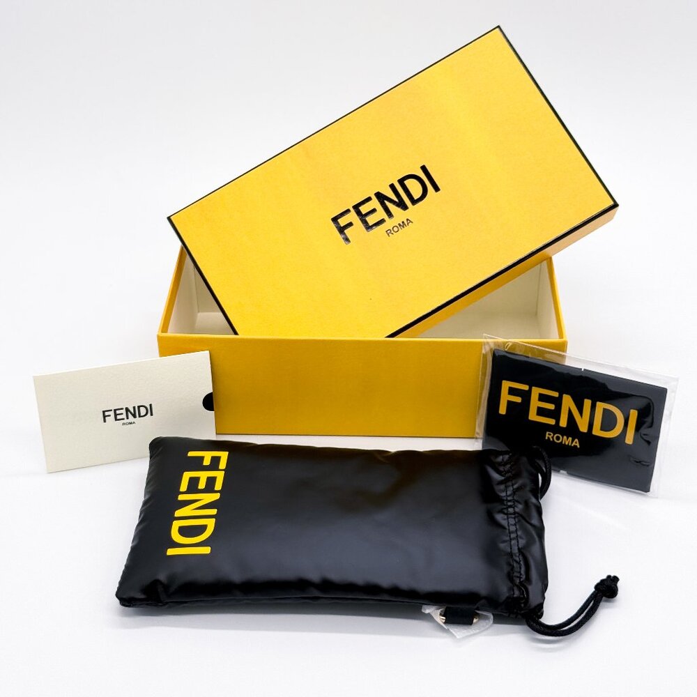 NEW FENDI FE40120I 45E SHINY BROWN WOMEN SUNGLASSES FENDI - Picture 12 of 12